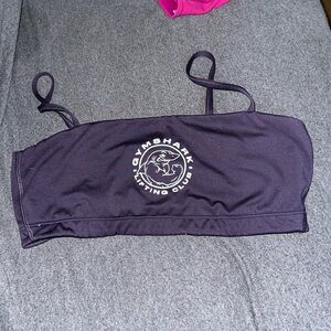 Purple lifting club sports bra